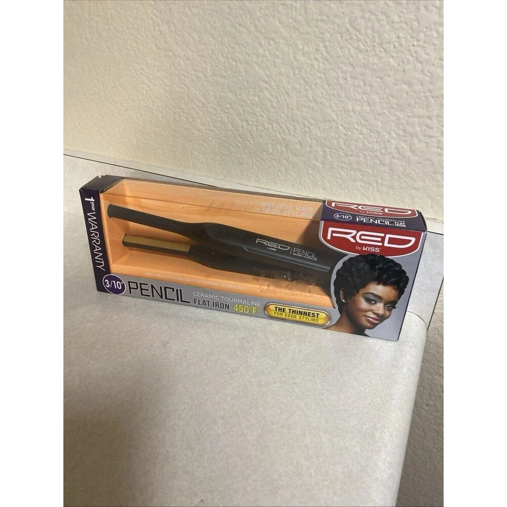 RED BY KISS Pencil Flat Iron Hair Straightener, 0.3 Inch 3/10